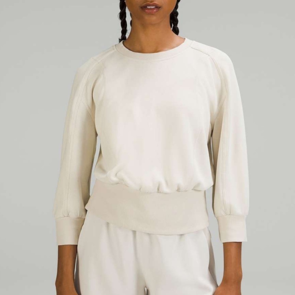 Lululemon Softstreme Ribbed-Hem Pullover
Natural Ivory NWOT